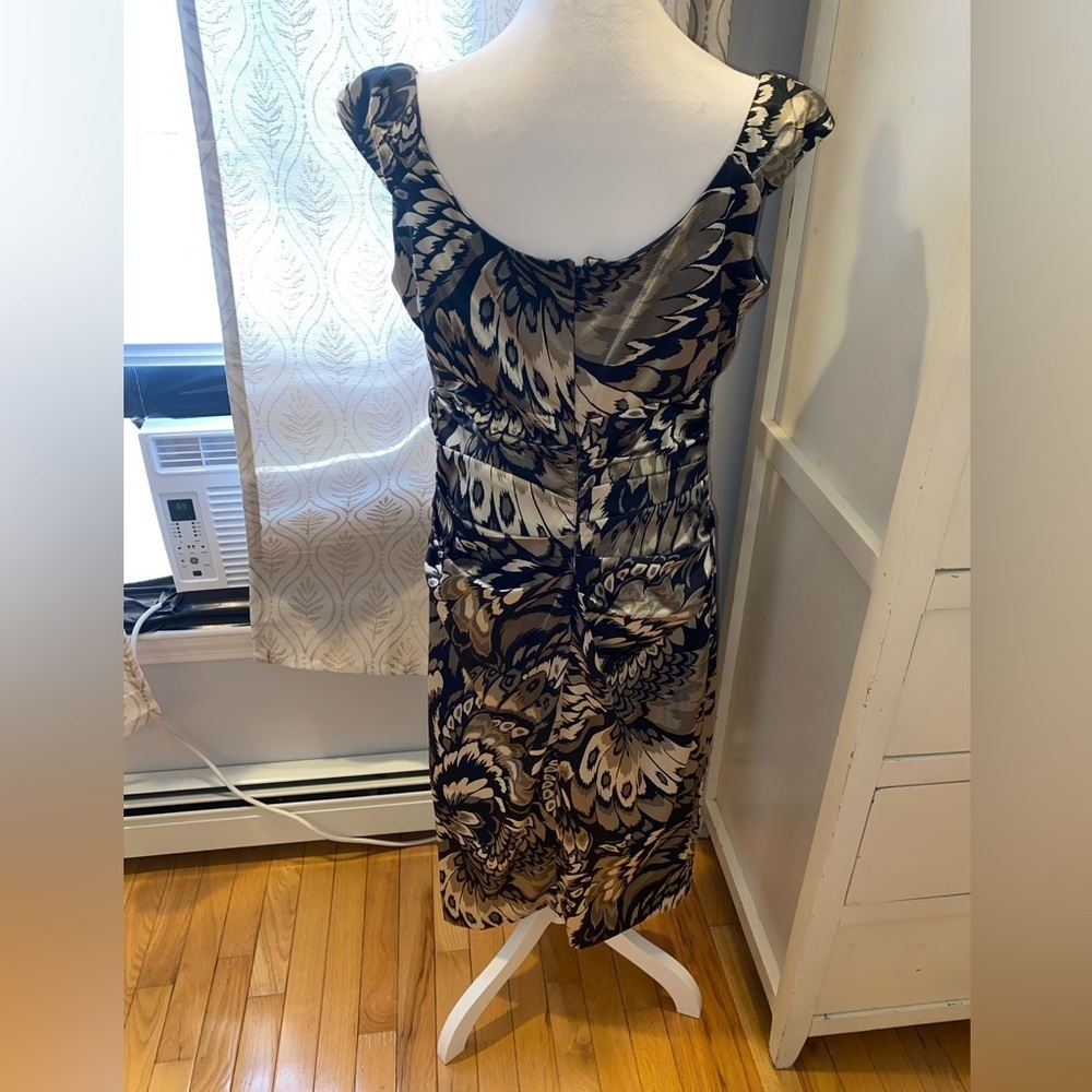 London Times Satin Midi Dress Size 14 - Picture 5 of 5